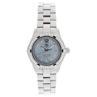 TAG Heuer Women's WAF141J.BA0813 Aquaracer Diamond Quartz Blue Mother of Pearl Dial Watch Tag Heuer Watches
