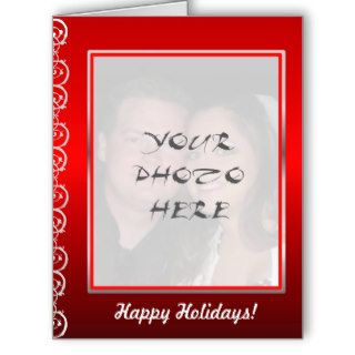 Big Photo Happy Holidays Greeting Card Card