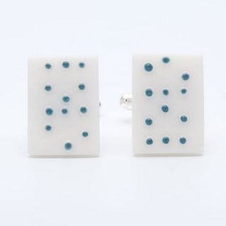 personalized porcelain cufflinks by maap studio