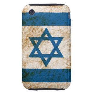 Rugged Israeli Flag Tough iPhone 3 Case