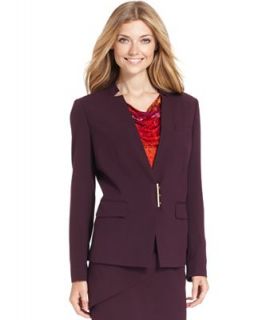 Calvin Klein Petite Jacket, Hardware Snap Front Blazer   Suits & Separates   Women