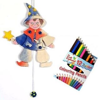decorate a jumping jack wizard toy craft kit by sleepyheads