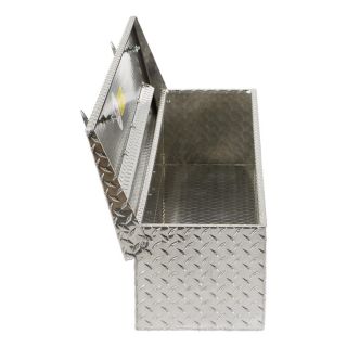 Aluminum Flush-Mount Side-Bin Truck Box — Diamond Plate, 70 1/2in.L x 12 1/2in.W x 10 1/2in.H  Side Mount Boxes