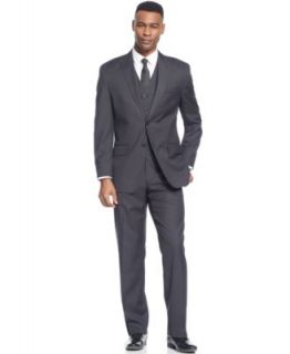 Sean John Suit Separates, Charcoal Shiny Pindot   Suits & Suit Separates   Men