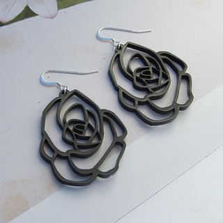 rose earrings by sarah keyes contemporary jewellery