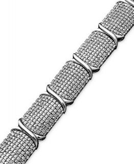 Diamond Bracelet, Sterling Silver Diamond (3 ct. t.w.)   Jewelry & Watches
