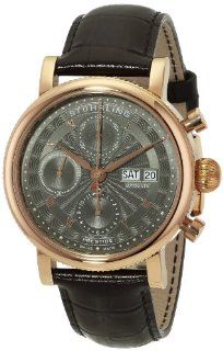Stuhrling Original Men's 139.04 Prestige Prominent Analog Display Swiss Automatic Brown Watch Stuhrling Watches