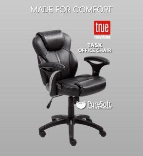Leather Office Task Chair Made for Comfort   True Innovations Chair