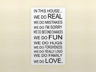 IN THIS HOUSE WE DO LOVE QUOTE VINYL WALL DECAL WORDS   Other Products