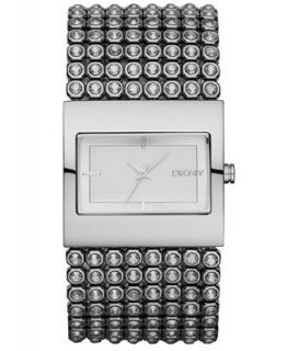 DKNY Watch, Womens Crystal Accented Stainless Steel Bracelet NY4661   Watches   Jewelry & Watches