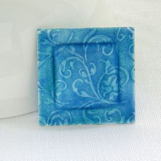 square enamel and silver brooch by anna clark studio