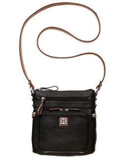 Giani Bernini Handbag, Pebble Leather Trimmed Crossbody   Handbags & Accessories