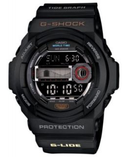 G Shock Mens Digital Tide Graph Purple Resin Strap Watch 52x55mm GLX150B 6   Watches   Jewelry & Watches