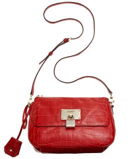 DKNY Gramercy Shiny Croco Top Zip Crossbody   Handbags & Accessories