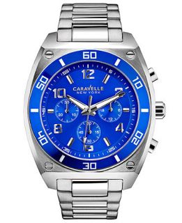 Caravelle New York by Bulova Mens Chronograph Stainless Steel Bracelet Watch 44mm 45A109   Watches   Jewelry & Watches
