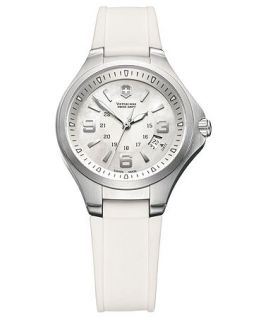 Victorinox Swiss Army Watch, Womens Base Camp White Rubber Strap 241487   Watches   Jewelry & Watches