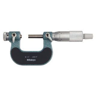 Mitutoyo 126 137, 0   1" X .001" Screw Thread Micrometer, Ratchet Inside Micrometers