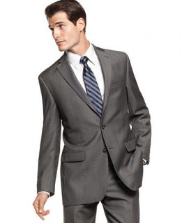 Calvin Klein Jacket Charcoal Pindot 100% Wool Slim Fit   Suits & Suit Separates   Men