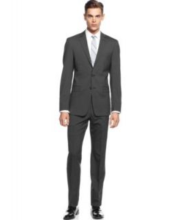 Marc New York by Andrew Marc Suit Black Solid Trim Fit   Suits & Suit Separates   Men