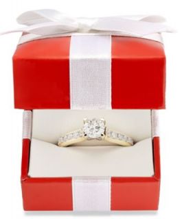 X3 Diamond Ring, 18k White Gold Certified Diamond Pave Solitaire Engagement Ring (2 1/2 ct. t.w.)   Rings   Jewelry & Watches