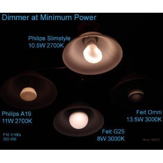 Philips 433227 10.5 watt Slim Style Dimmable A19 LED Light Bulb, Soft White    