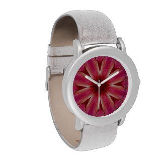 Cute Rose Burst Custom Glitter Wrist Watch