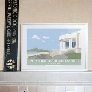 tate st.ives cornwall print by andy tuohy design