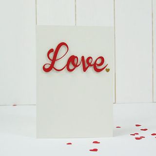 valentine's love script card by bombus