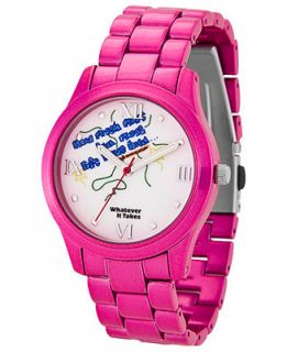Whatever It Takes Watch, Womens PINK Pink Tone Bracelet 38mm   Fashion Jewelry   Jewelry & Watches