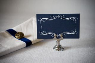 calligraphic place card by tangerine dreams creative