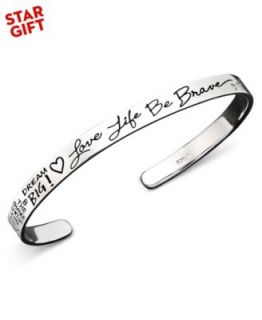 Inspirational Sterling Silver Bracelet, Hope, Love, Loyalty Bangle   Bracelets   Jewelry & Watches