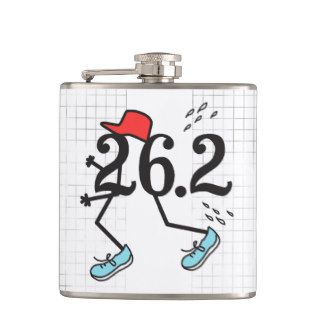 Funny 26.2 Marathon Runner Flasks