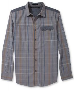 Sean John Shirt, Long Sleeve Plaid Shirt   Casual Button Down Shirts   Men