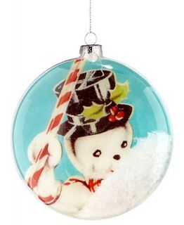 56 Christmas by Department 56 Glass Disc Snowman   Holiday Lane