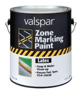 Valspar 24 136G Yellow Latex Zone Marking Paint   1 Gallon Automotive