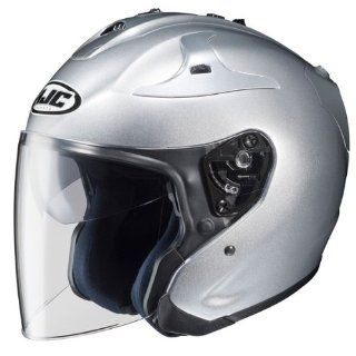 HJC FG Jet Silver Open Face Helmet   Small Automotive