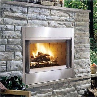 Majestic ODSR42A 42" Outdoor Wood Burning Fireplace   Stainless Steel, Stainless Steel   Point And Shoot Digital Cameras
