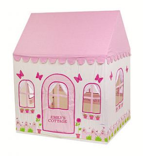 personalised rose cottage playhouse by kiddiewinkles