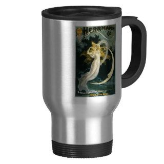 Herrmann ~ Maid Of The Moon Vintage Magic Poster Coffee Mugs