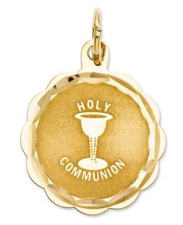 14k Gold Charm, Holy Communion Charm   Jewelry & Watches