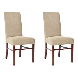 Safavieh Classical Parsons Sage Cotton Side Chairs (Pack of 2) Safavieh Dining Chairs