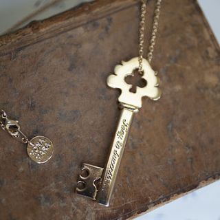 'key to success' necklace by mona mara