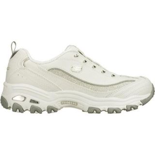Women's Skechers D'Lites OMG White/Silver Skechers Sneakers