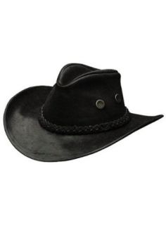 Henschel Hats Hiker Leather 131 60 Black at  Mens Clothing store Cowboy Hats