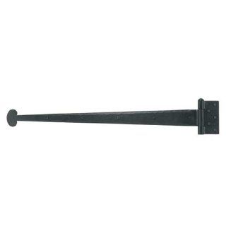 36" Heavy Duty Forged Iron Strap Hinge With Bean Design. Strap Hinges For Barn Doors.    