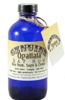 8oz Genuine Ogallala Bay Rum Sage and Cedar Aftershave. Old time looking bottle and label. Health & Personal Care