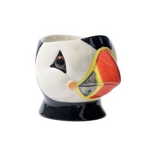 puffin ceramic egg cup by berylune