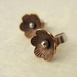 bloom stud earrings by mela jewellery
