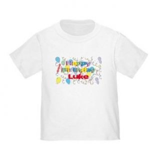 Personalized Happy Birthday Luke Infant Toddler Shirt Clothing