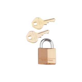 Master Lock 1 3/16in.Solid Brass Padlock, Model# 130D  Pad Locks